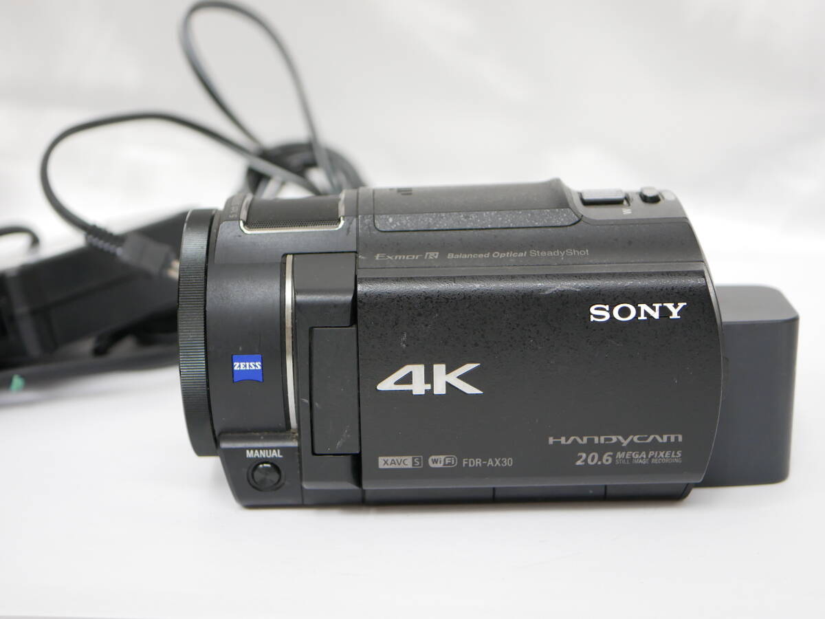 #2050 Sony FDR-AX30 4K handycam zeissレンズ ソニー デジタルビデオカメラの画像1