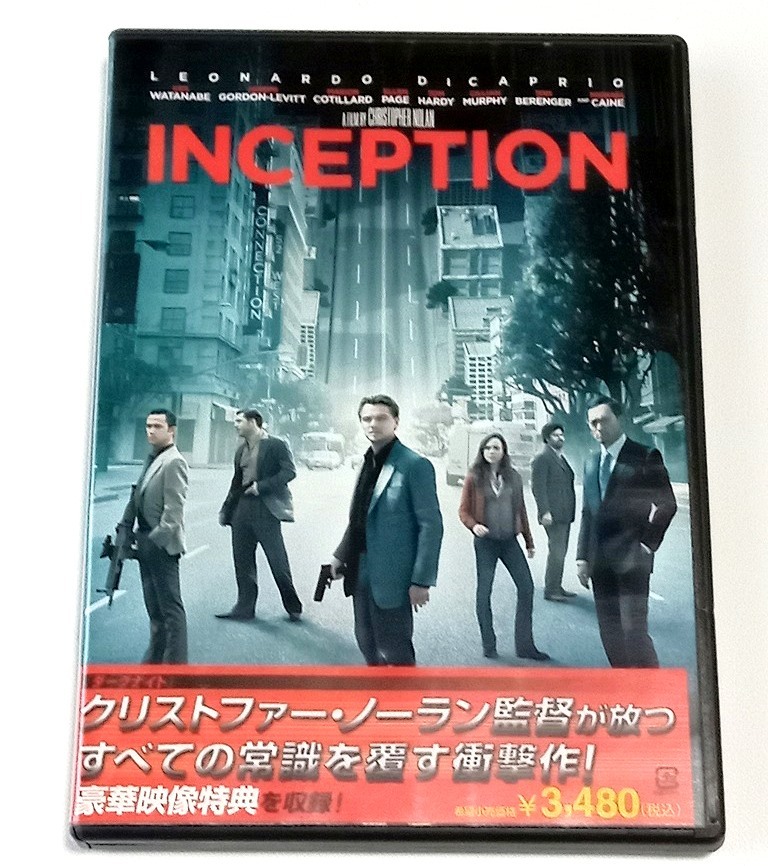洋画DVD　INCEPTION　インセプション　クリストファー・ノーラン　レオナルド・ディカプリオ　ポストカード2枚付き　セル版　国内正規版　_ジャケットに少しヨレがあります