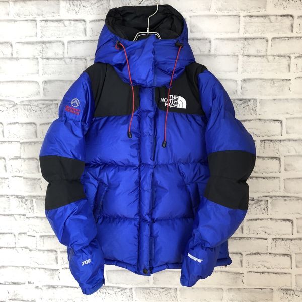 ノースフェイス　THE NORTH FACE　ダウンジャケット　ブルー M 700フィル　SUMITT SERIES　アウトドア　WINDSTOPPER　アウター　レディース_画像1