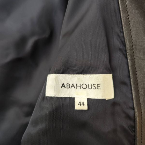 アバハウス　ABAHOUSE シングルライダース　レザージャケット　ラムレザー　ブラック　S 羊革　メンズ　ブレザー