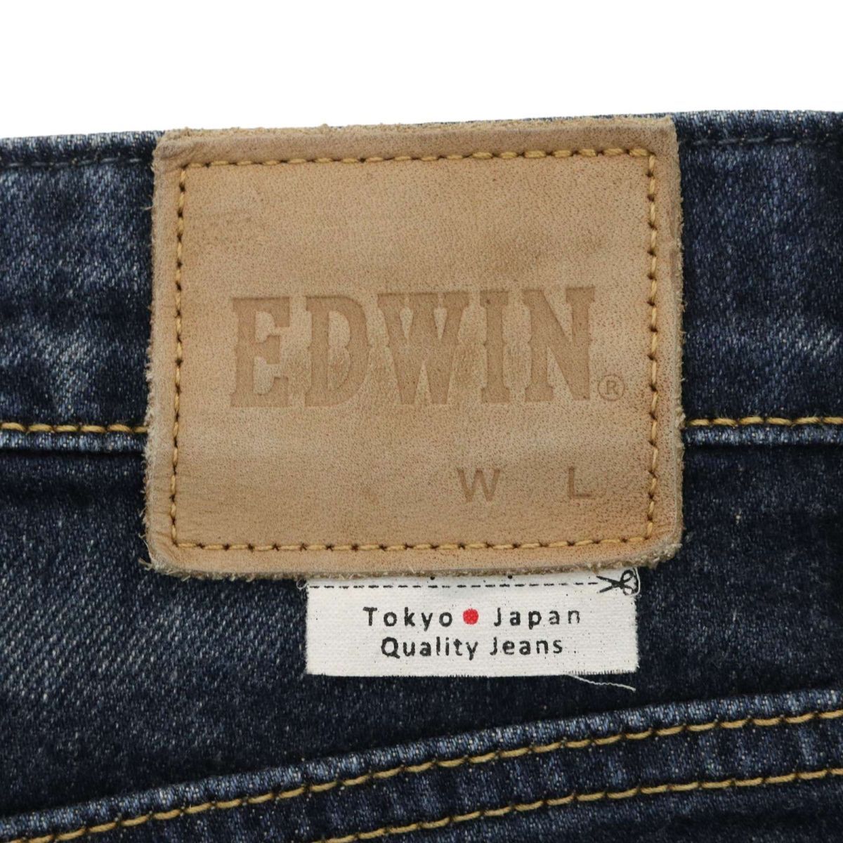 EDWIN エドウィン ED03 ダメージ加工★ ストレッチ デニム パンツ ジーンズ Sz.34　メンズ 日本製 大きいサイズ　A4B01041_2#R_画像7