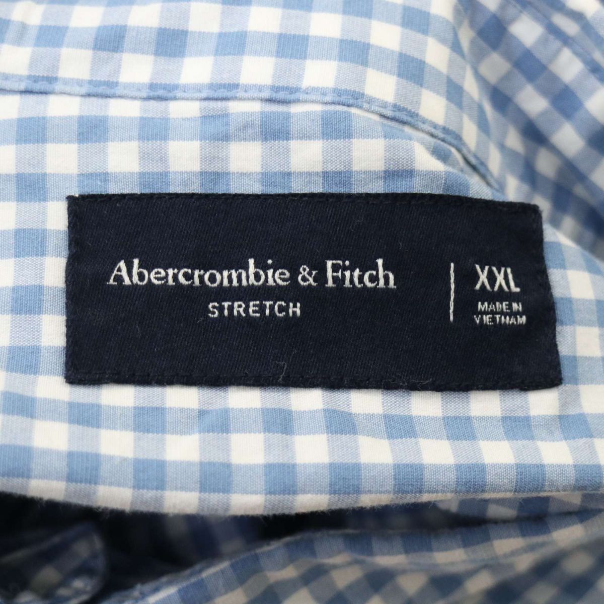 Abercrombie&Fitch アバクロンビー＆フィッチ 通年 トナカイ刺繍★ 長袖 チェック シャツ Sz.XXL　メンズ 大きいサイズ　A4T02180_3#C_画像6