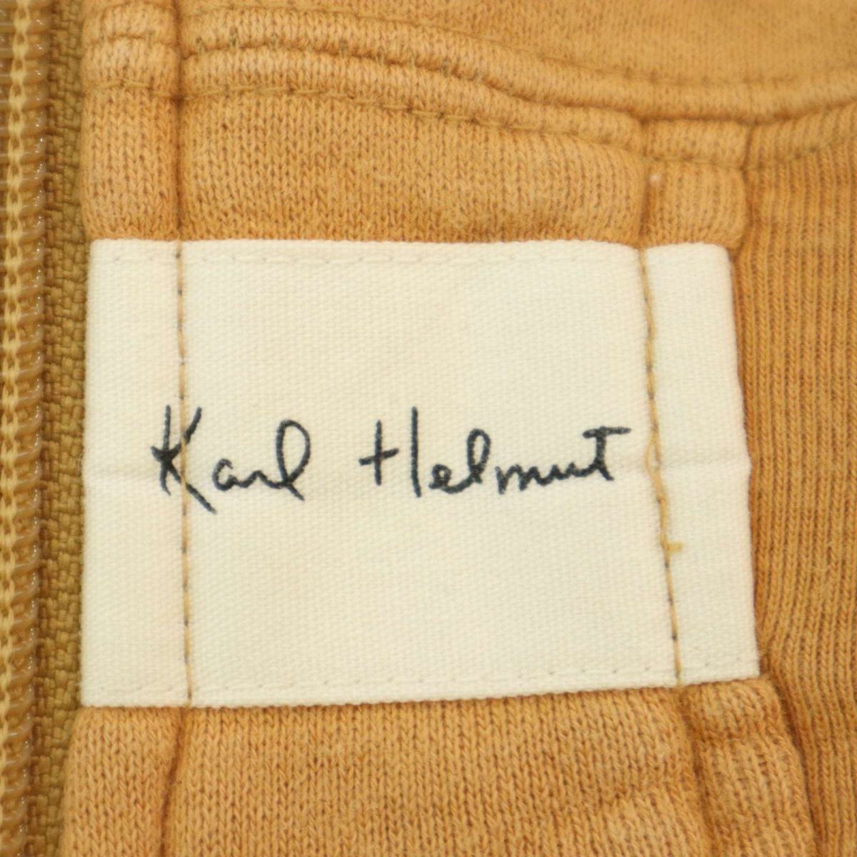 Karl Helmut カールヘルム 通年 ロゴ★ 星条旗 兵隊 ジップ スウェット フーディー パーカー Sz.F　メンズ　A4T02364_3#I_画像5