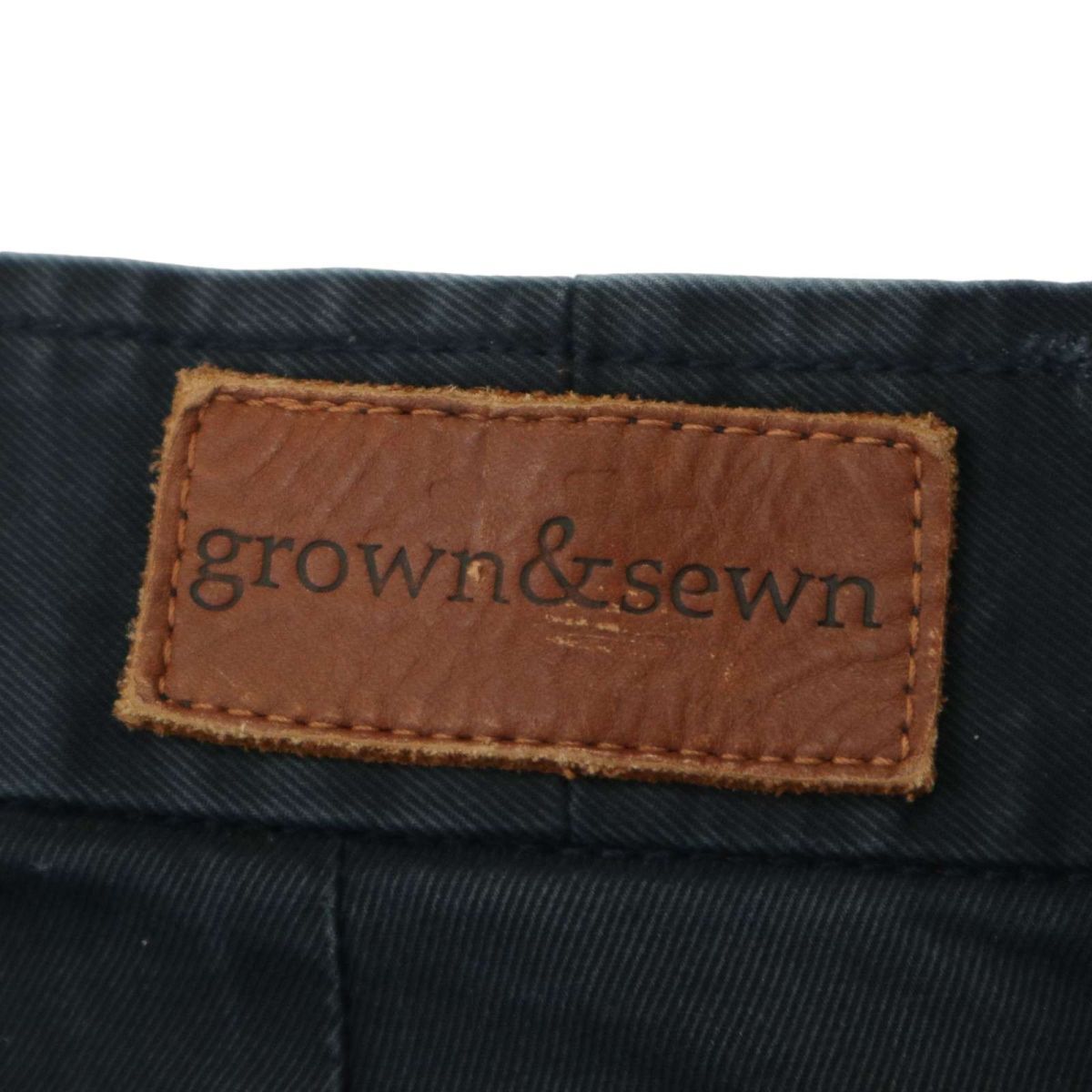 USA製★ grown&sewn グロウン&ソーン 通年 the Independent Slim コットン ツイル パンツ Sz.33　メンズ　A4B01296_3#R_画像7