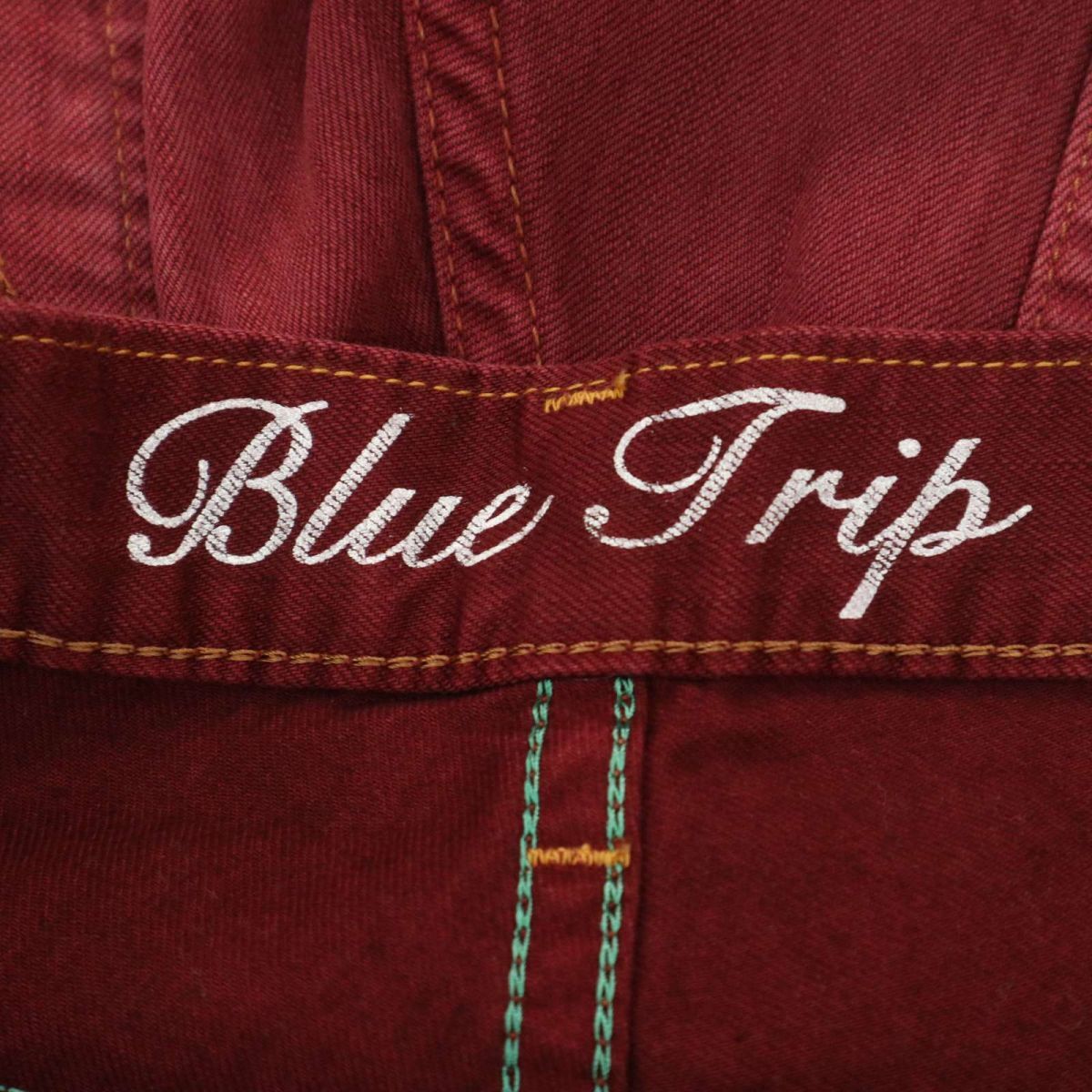 美品★ EDWIN エドウィン GEBTZ3 BLUE TRIP★ USED加工 カラー デニム パンツ ジーンズ Sz.32　メンズ 日本製　A4B01394_3#R_画像8