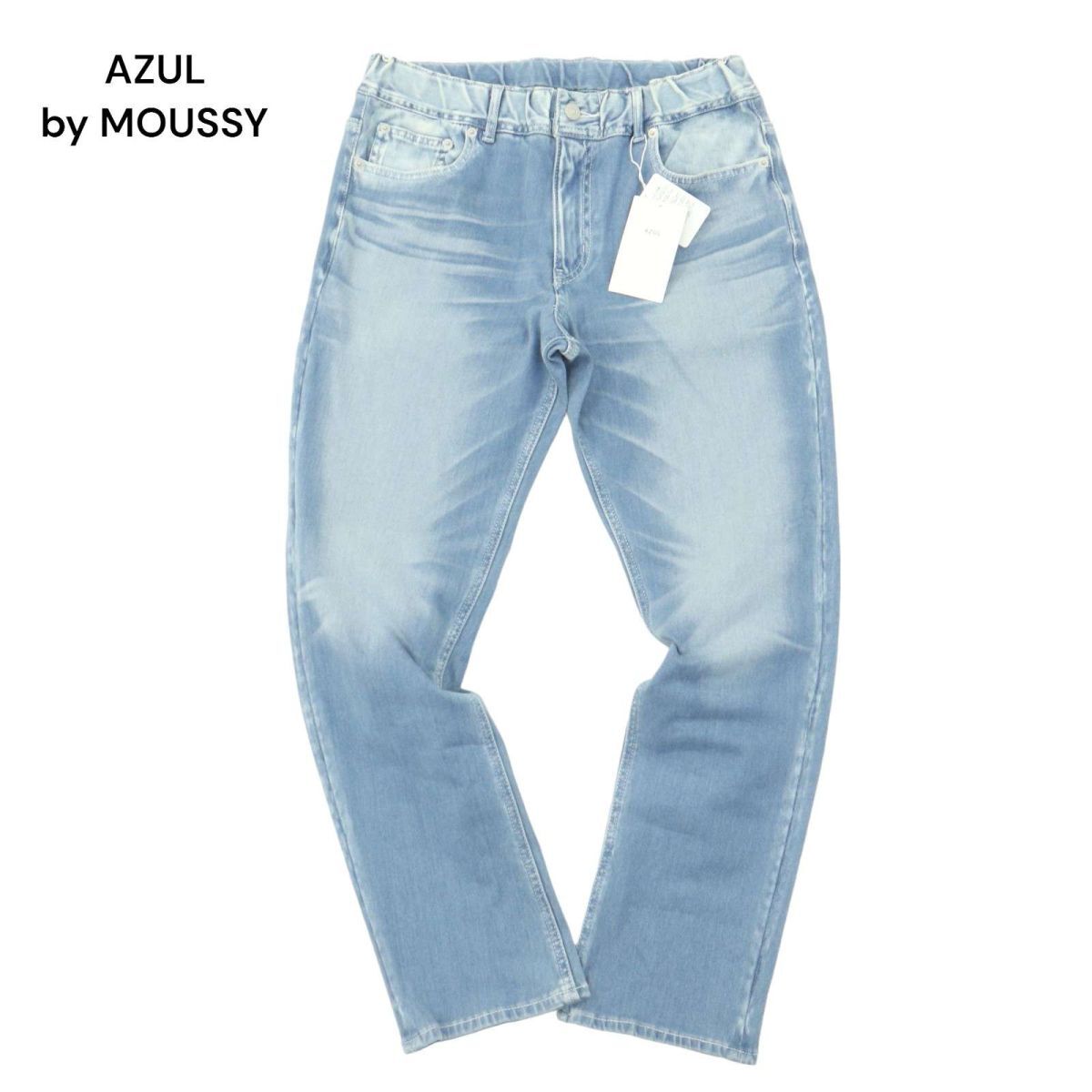 新品★ AZUL by MOUSSY アズール マウジー RAY USED COMFORTABLE SLIM 加工 ストレッチ デニム パンツ ジーンズ Sz.M メンズ　A4B01424_3#R_画像1