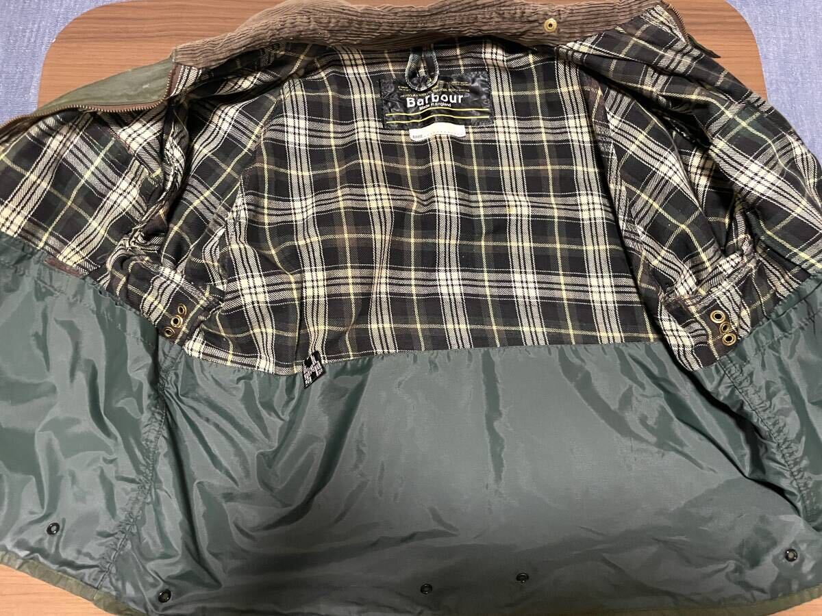 超レア 1crown Barbour spey バブアー スペイ M 英国製 PVCカバー ヴィンテージ vintage 1crest 1warrant クラウン クレスト ワラント_画像4