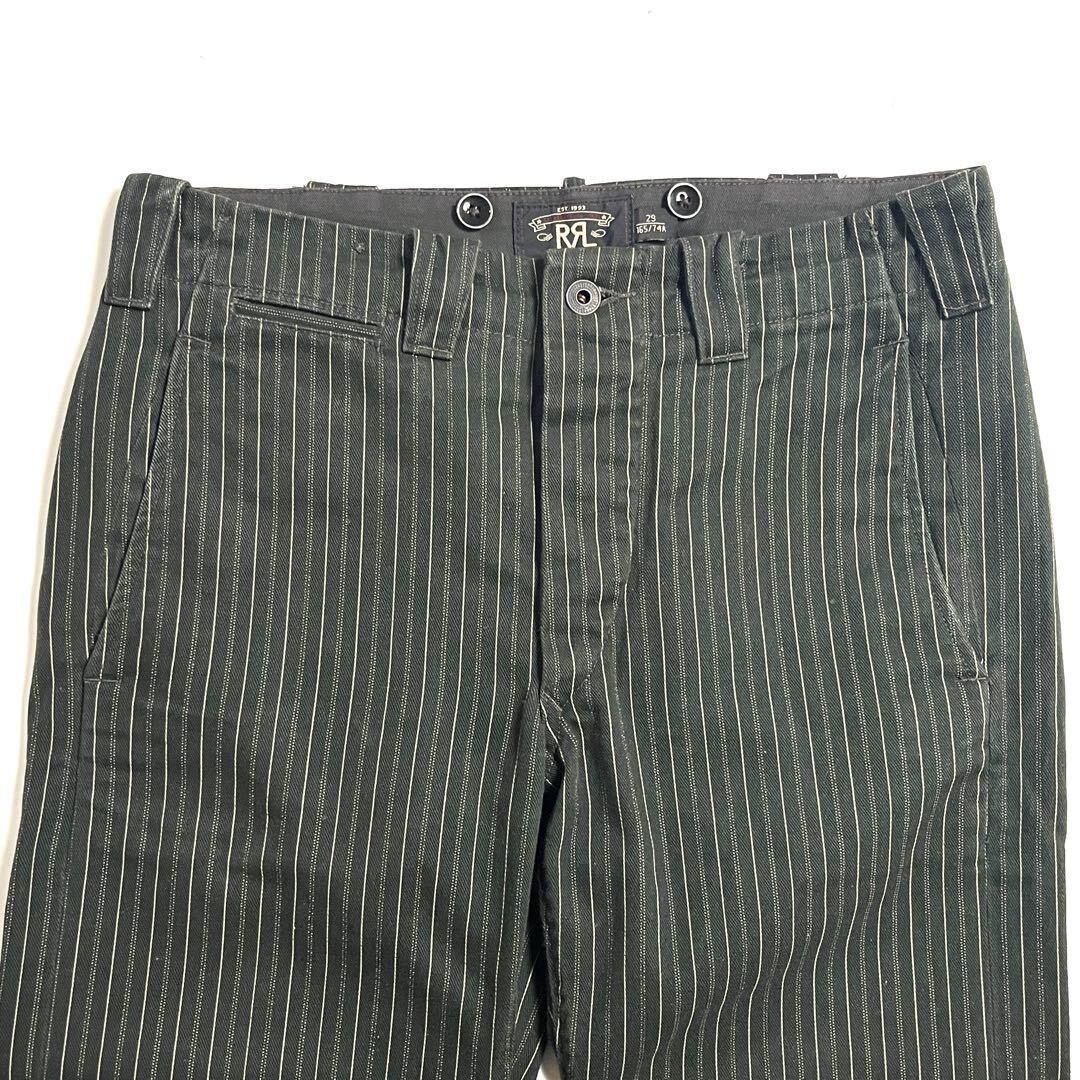 Bibian 比比昂- RRL BLACK STRIPE PANTS ストライプサスペンダー Bibian 比比昂- RRL BLACK STRIPE PANTS ストライプサスペンダー