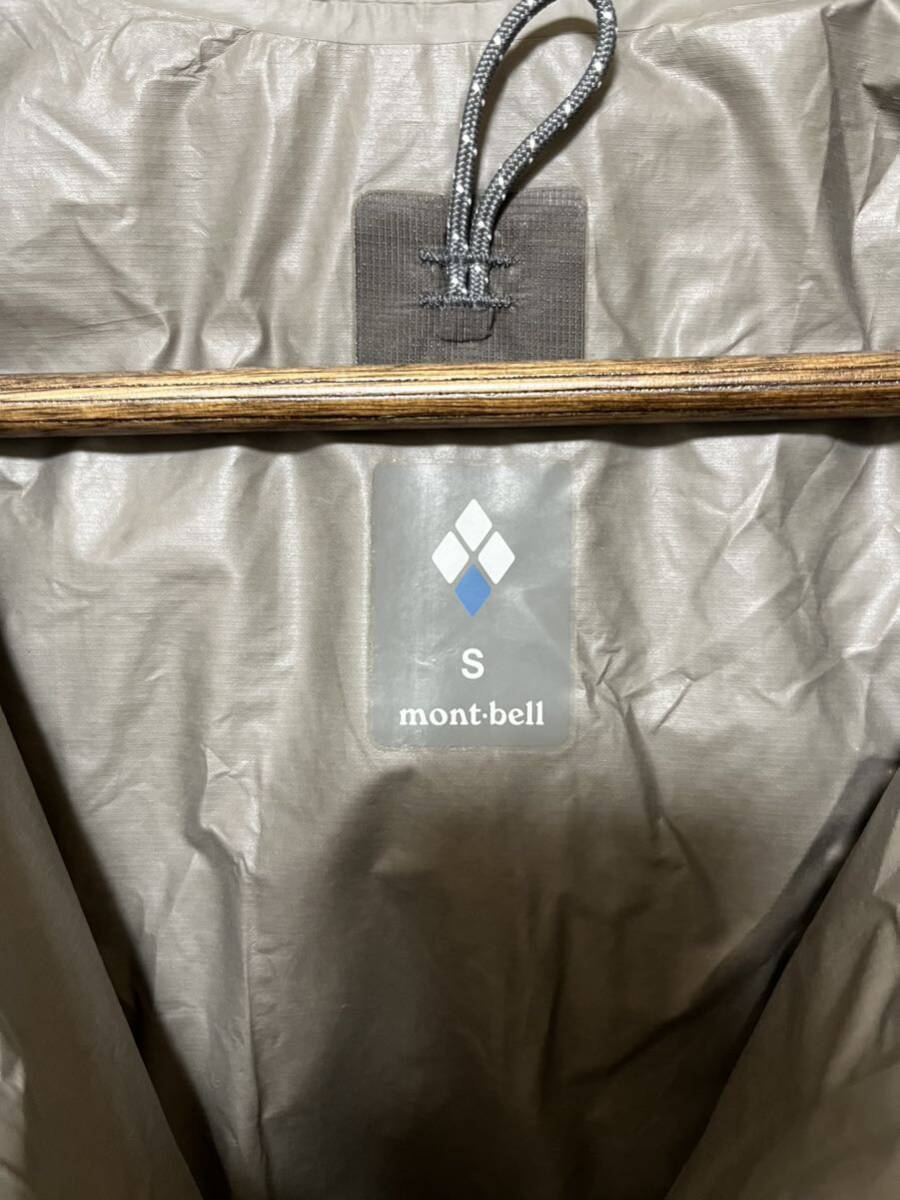 【未使用】モンベル mont-bell バーサライトジャケット ダークグレー sサイズ #1128592 レインウェア マウンテンパーカー