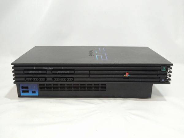 SONY ソニー プレイステーション2 黒 SCPH-10000 PlayStation2 本体 コントローラー2個 電源ケーブル AVケーブル 動作品_画像4