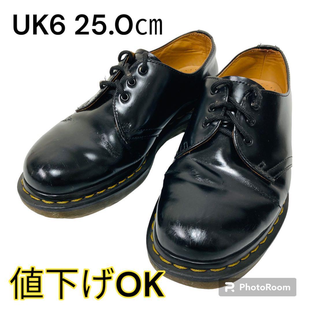 ドクターマーチン　Dr.Martens　1461　59　3ホール　ブラック　UK6 25.0㎝　スムースレザー　マーチン　10085001_画像1