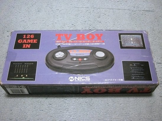 [定価\12,800円][NICS] TV BOY / 126ゲーム内蔵 ATARI2600互換機 (JUNK)_画像2