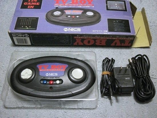 [定価\12,800円][NICS] TV BOY / 126ゲーム内蔵 ATARI2600互換機 (JUNK)_画像3