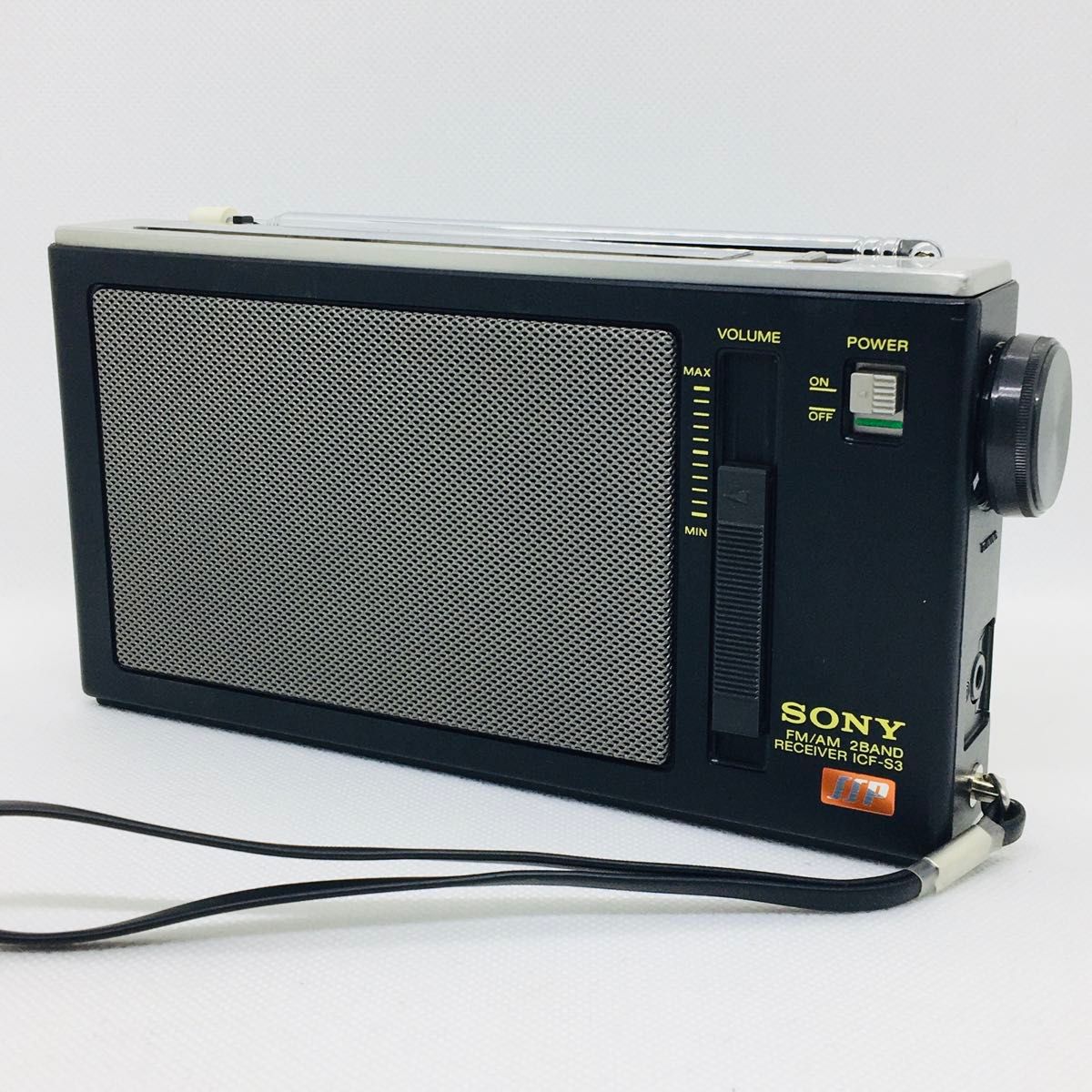 【動作品】SONY ICF-S3 箱・添付品付き AM/FM2バンド ラジオ ザ感度 ソニー 昭和レトロ