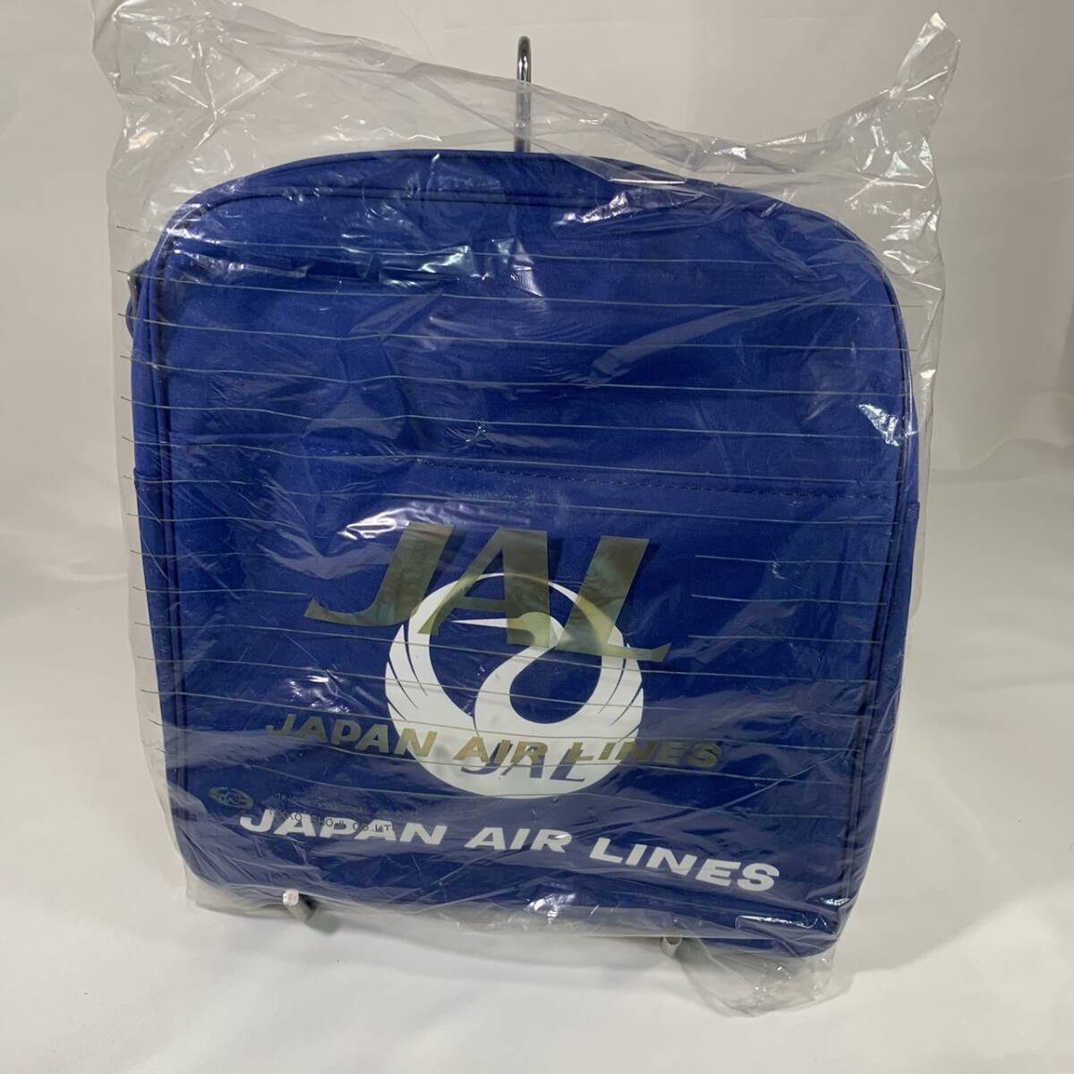 JAL ジャル 日本航空 鶴丸 バッグ ショルダーバッグ ハンドバッグ 青 ブルー 未使用 (RB-009)_画像3