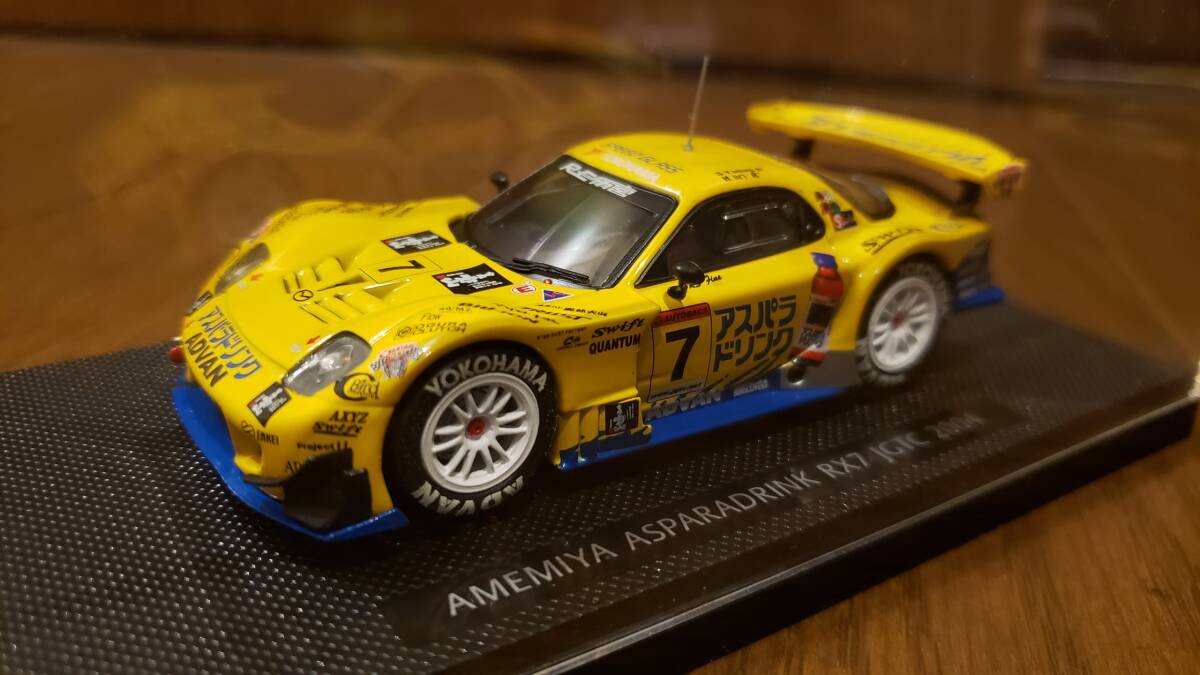 ● EBBRO エブロ 1/43 MAZDA RX-7 FD3S AMEMIYA ASPARADRINK RX7 JGTC 2004 RE雨宮 #7 43707 元箱無し 愛煙家 ●EB AHR24018●_画像1