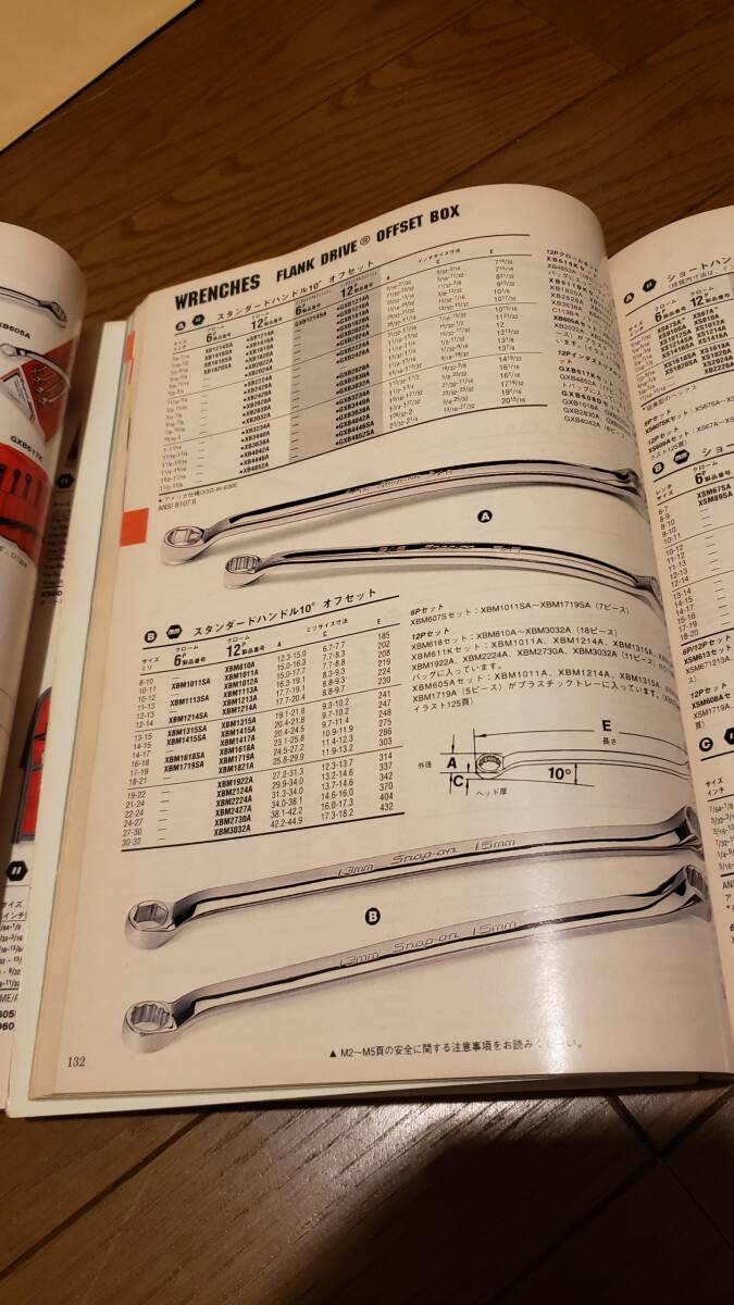 ● Snap-on スナップオン メガネレンチ スタンダード 10°オフセットボックスレンチ 22-24 XBM2224A 中古 送料込み ●SO2024001●_画像10