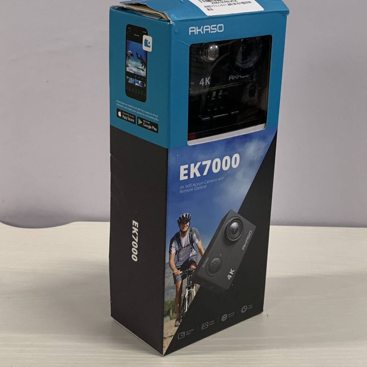AKASO アクションカメラ 4K 2000万画素 水中カメラ WiFi搭載 外部マイク対応 30M防水 HDMI出力 170度広角レンズ リモコン付き 1050mAh_画像1