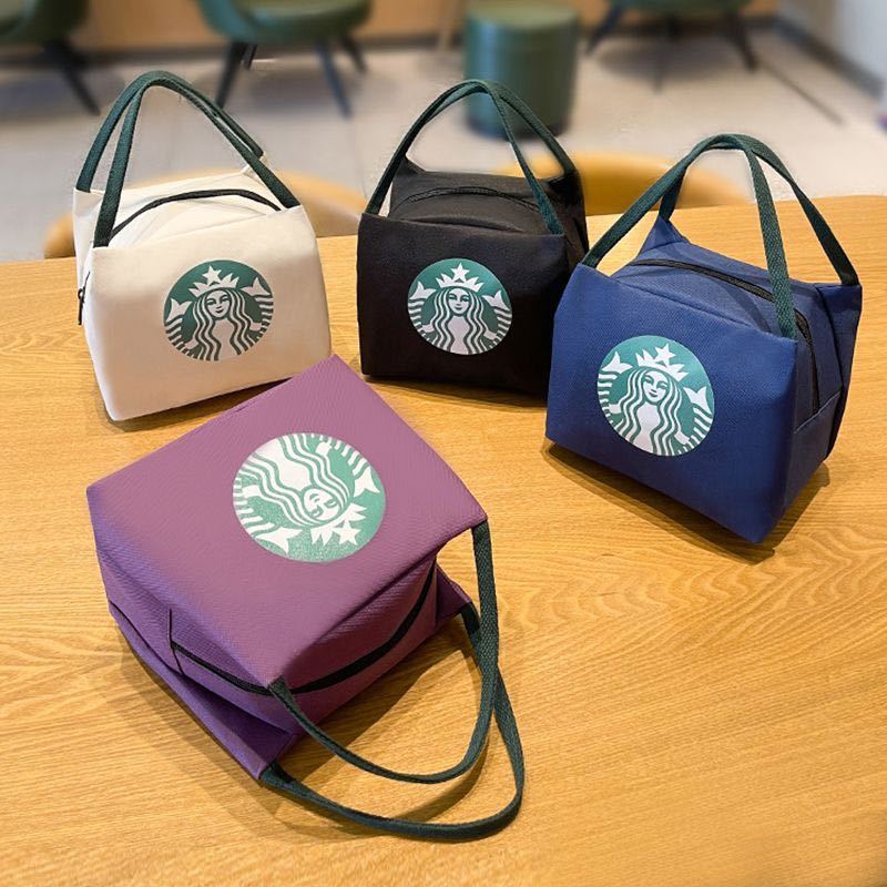 スターバックス海外限定　スタバ日本未発売　トートバック　弁当バッグ　小物入れ パープル