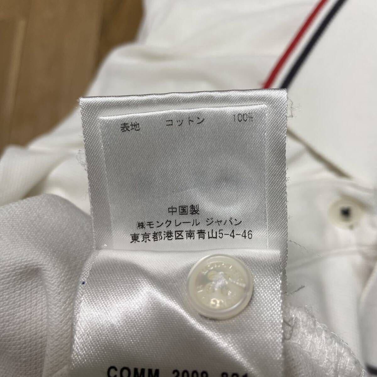 かっこいいお品！　☆美品☆ MONCLER ロゴワッペン　半袖ポロシャツ　トップス　レディース　Sサイズ_画像9