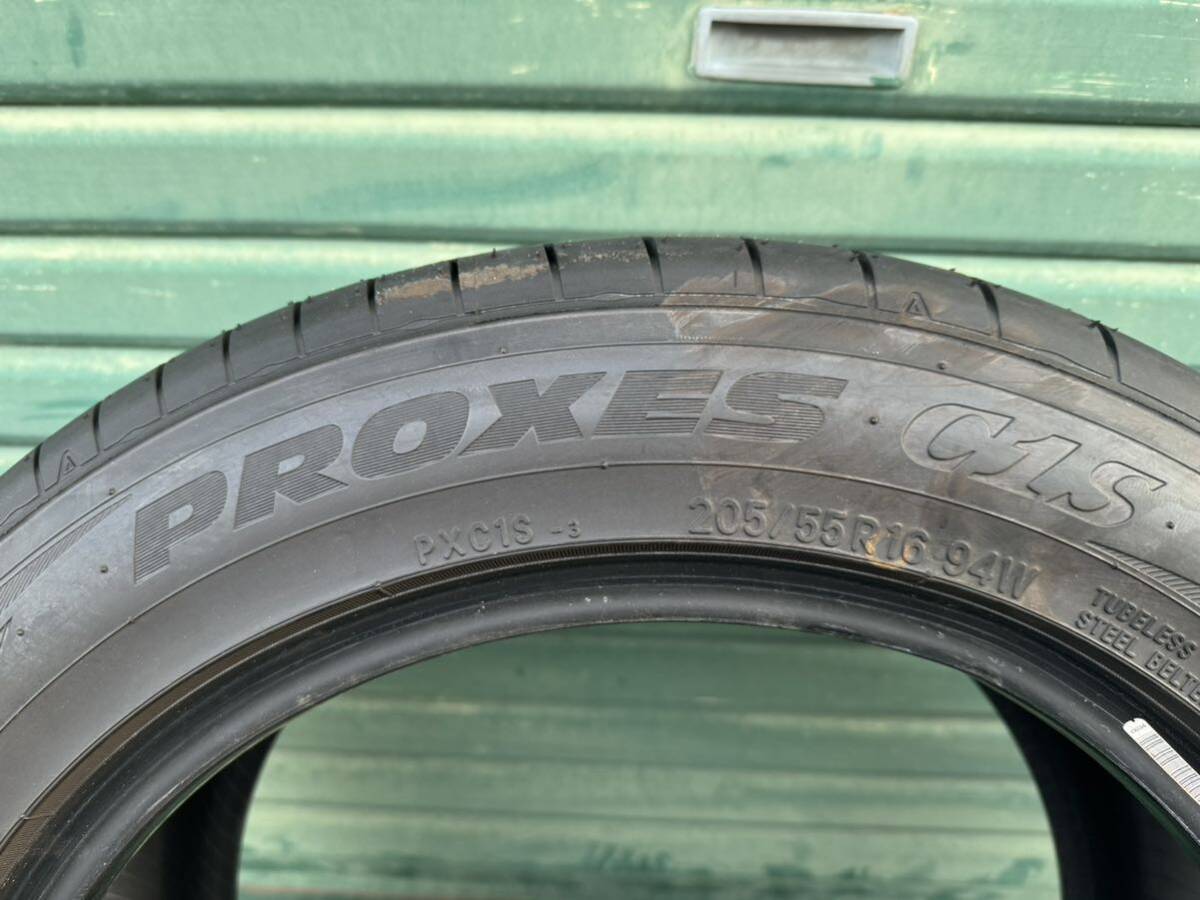 中古 トーヨー プロクセス C1S 205/55R16 4本 2023年製 TOYO TIRES PROXES _画像3