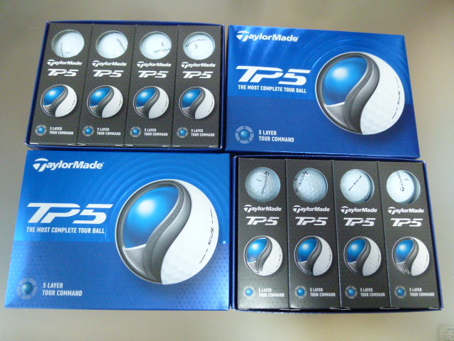 ◆４ダース！2024年 New TP5！新登場/日本正規品【TaylorMade】テーラーメイド New TP5/WH/ホワイト/新品【5層構造】★_画像1