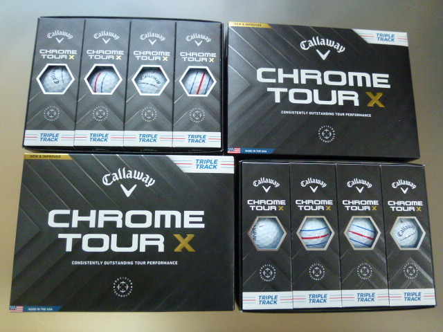 ◆2024年！新登場/正規品◆キャロウェイ ゴルフ CHROME TOUR X TRIPLE TRACK/ホワイト/2ダース/Callaway/WH◆クロムツアーX/新品の画像1