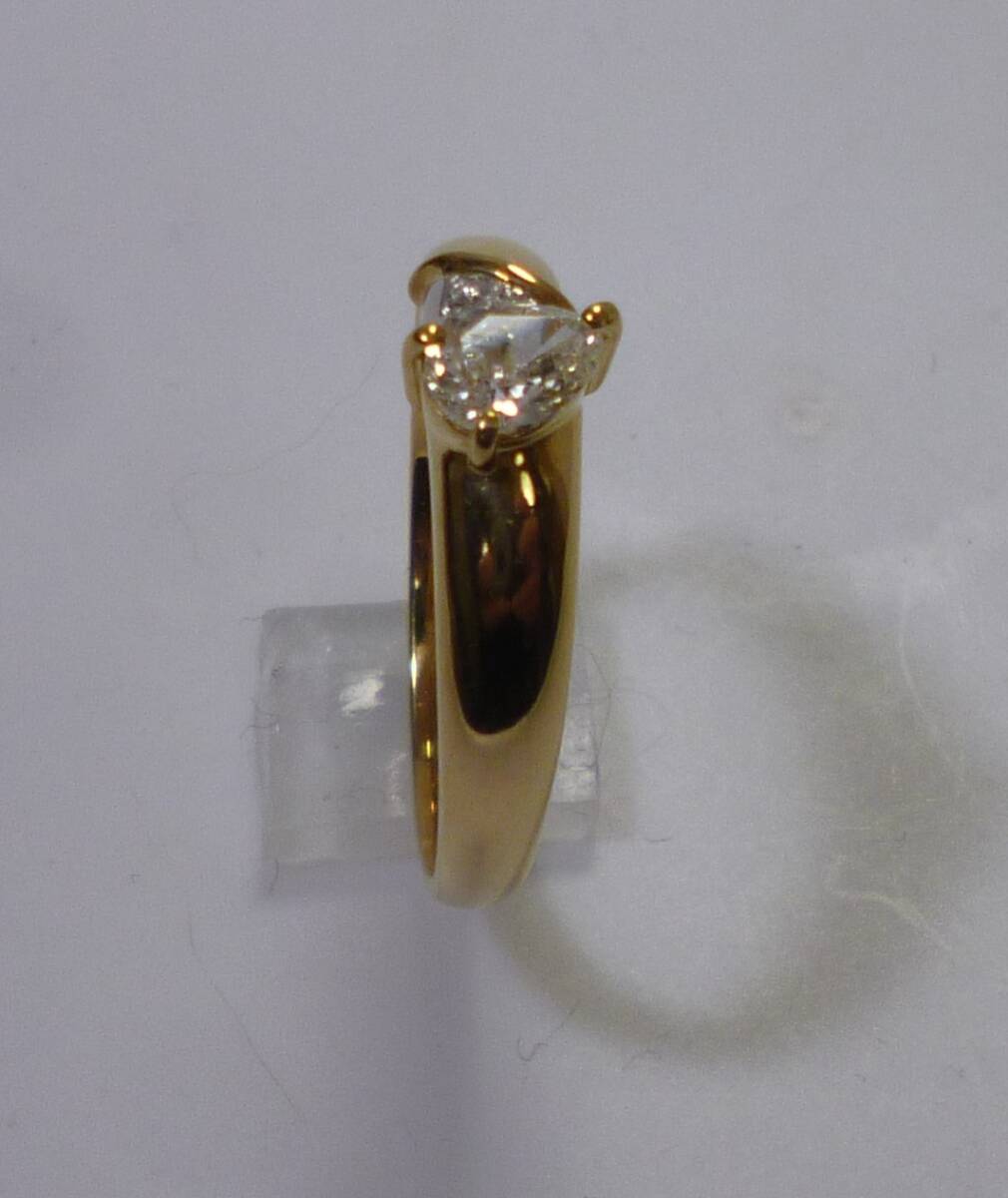 ★本物保証★店頭展示品・新品★Ｋ18/Pt900極上天然ダイヤモンド総計0.29ct 2.83ｇ高級リング _画像6