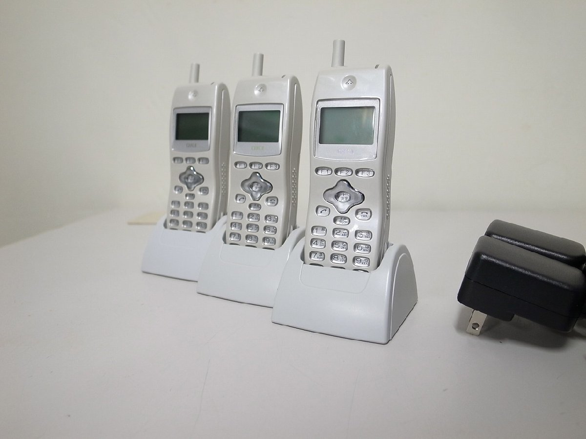 □OKI Cros Core PHS 【UM7700-ホンタイ】 3台 (9)□ ビジネスフォン □OKI Cros Core PHS 【UM7700-ホンタイ】 3台 (9)□ ビジネスフォン