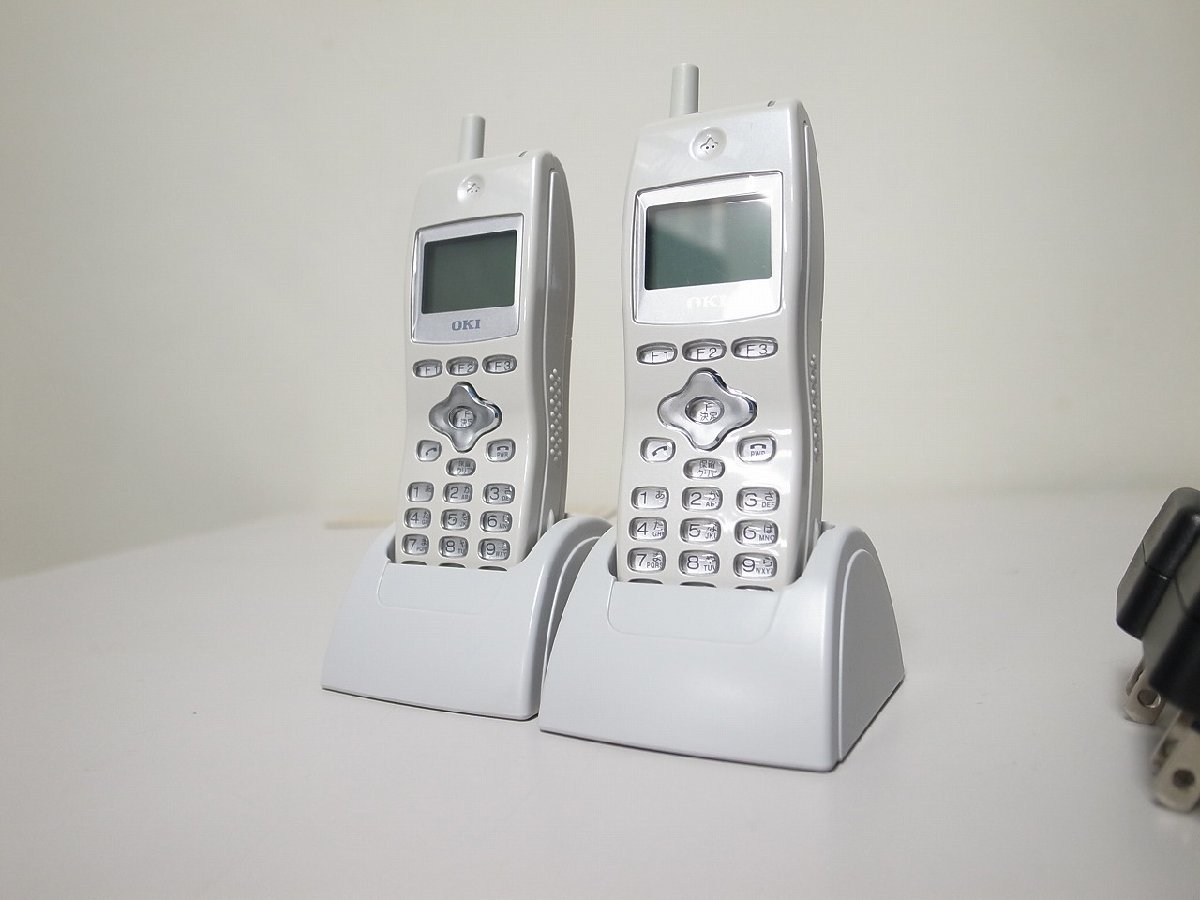 ■【☆美品☆】 OKI Cros Core PHS 【UM7700-ホンタイ】 2台 (4)■