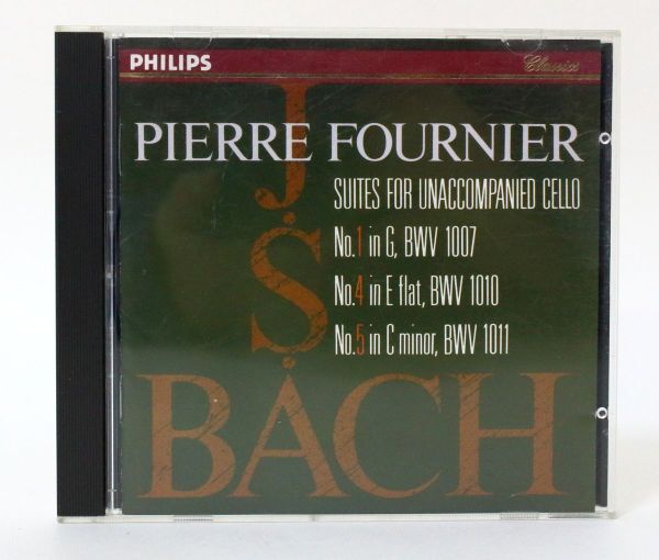 L■◇ CD ピエール・フルニエ チェロ J.S.BACH：SUITES FOR UNACCOMPANIED CELLO NO.1/4/5 ◇MHD13600　PIERRE FOURNIER 無伴奏チェロ組曲_画像1