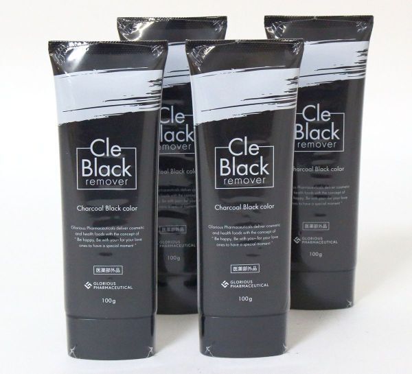 ● 【未開封】 Cle Black remover 除毛クリーム 100g 4本セット ●NOE09562　クレブラックリムーバー 実正 グロリアス製薬_画像1