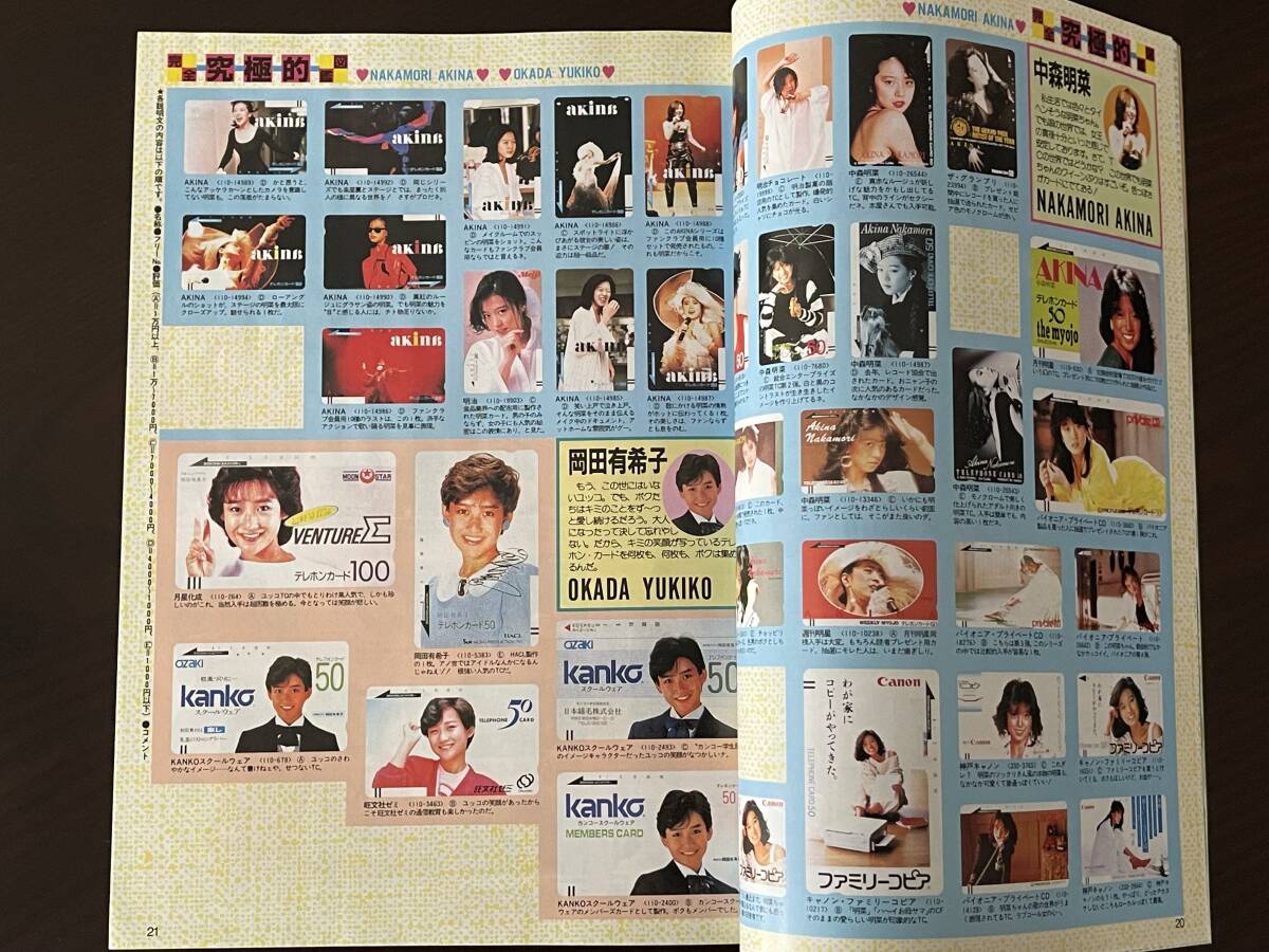 TELcolle テレコレ アイドルカード完璧！カタログ 昭和62年12月増刊号_画像3