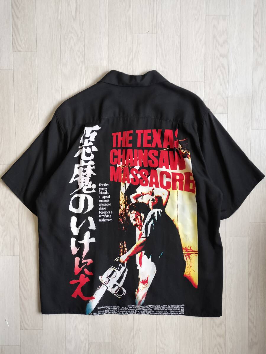 WACKO MARIA×悪魔のいけにえ/THE TEXAS CHAINSAW MASSACRE / S/S HAWAIIAN SHIRT(Type-2)/アロハシャツ/SIZE L/ビッグシルエット_画像7