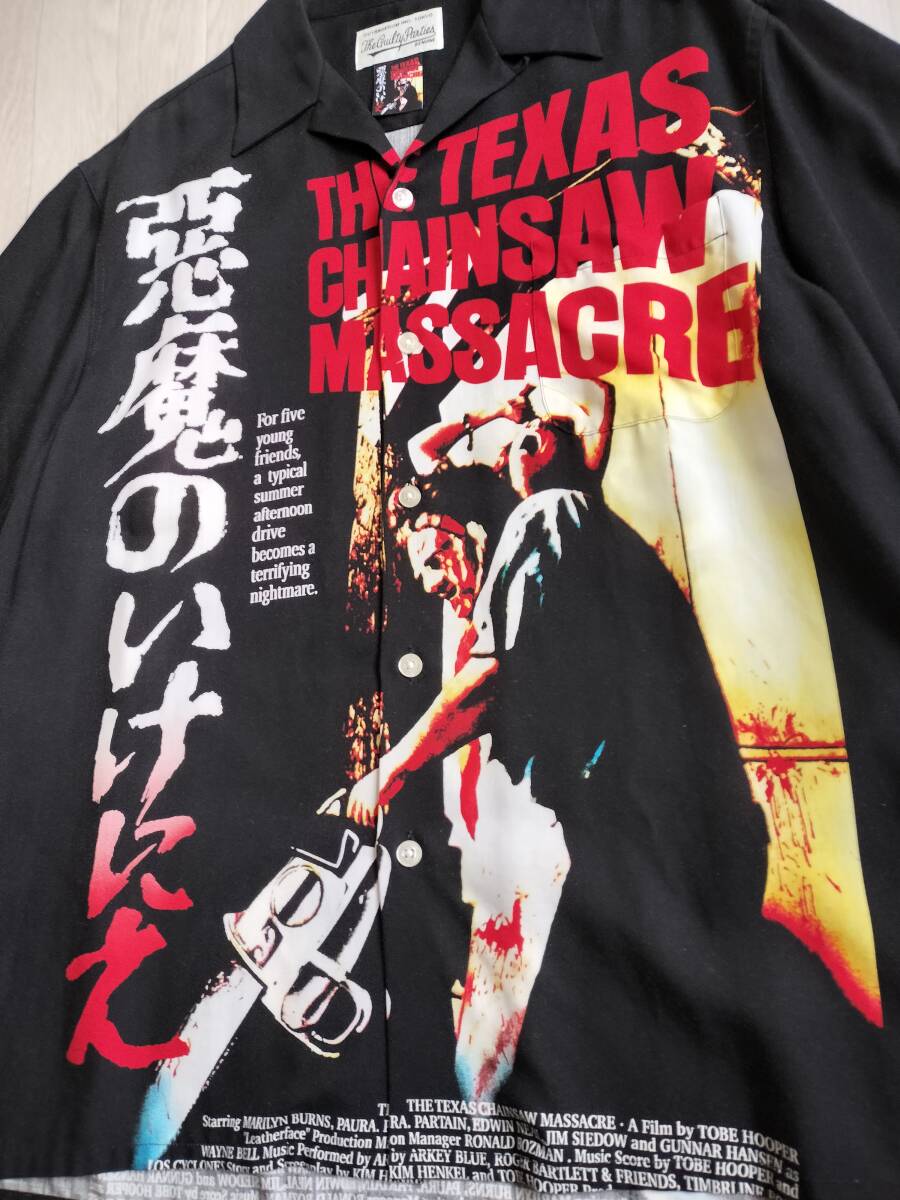 WACKO MARIA×悪魔のいけにえ/THE TEXAS CHAINSAW MASSACRE / S/S HAWAIIAN SHIRT(Type-2)/アロハシャツ/SIZE L/ビッグシルエット_画像3