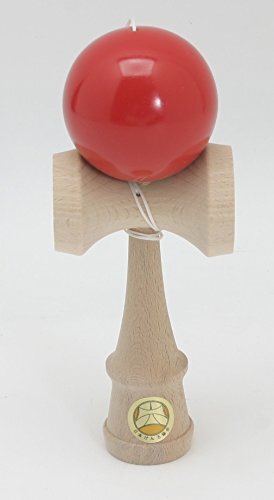 日本けん玉協会認定 New 競技用けん玉「大空」単色 赤 国産品 (OZORA KENDAMA)_画像10