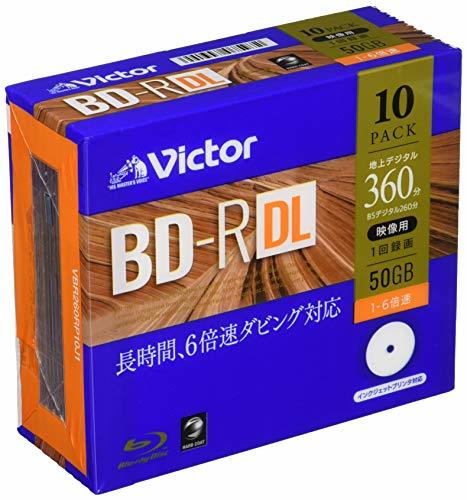 ビクター(Victor) 1回録画用 BD-R DL VBR260RP10J1 ?(片面2層/1-6倍速/10枚)の画像1