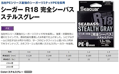 kre - (KUREHA) PE линия si-ga-R18 совершенно Chivas 150m 1 номер 19lb Stealth серый 