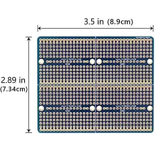 Treedix 4pcs ユニバーサル基板 プリント基板 ブレッドボード 分解可能 両面金メッキ はんだ付け可能 Ard_画像5