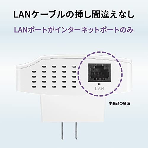 アイ・オー・データ IODATA WiFi ルーター コンセント直挿しタイプ Wi-Fi 6 11ax 1201+574_画像3