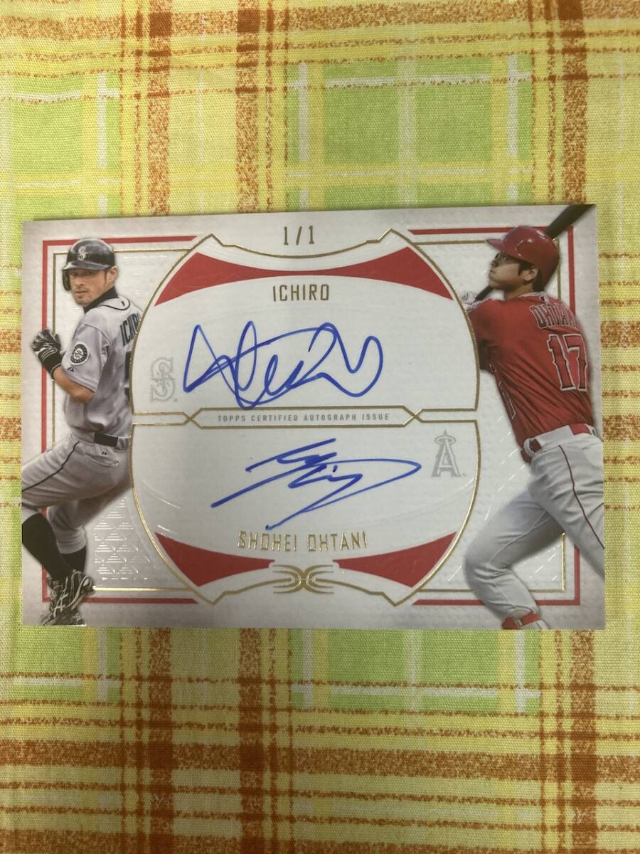 大谷翔平/イチロー世界限定1枚 超希少、超美品 2019 TOPPS Definitive Collection(1/1)直筆サイン入りトレーディングカードの画像1