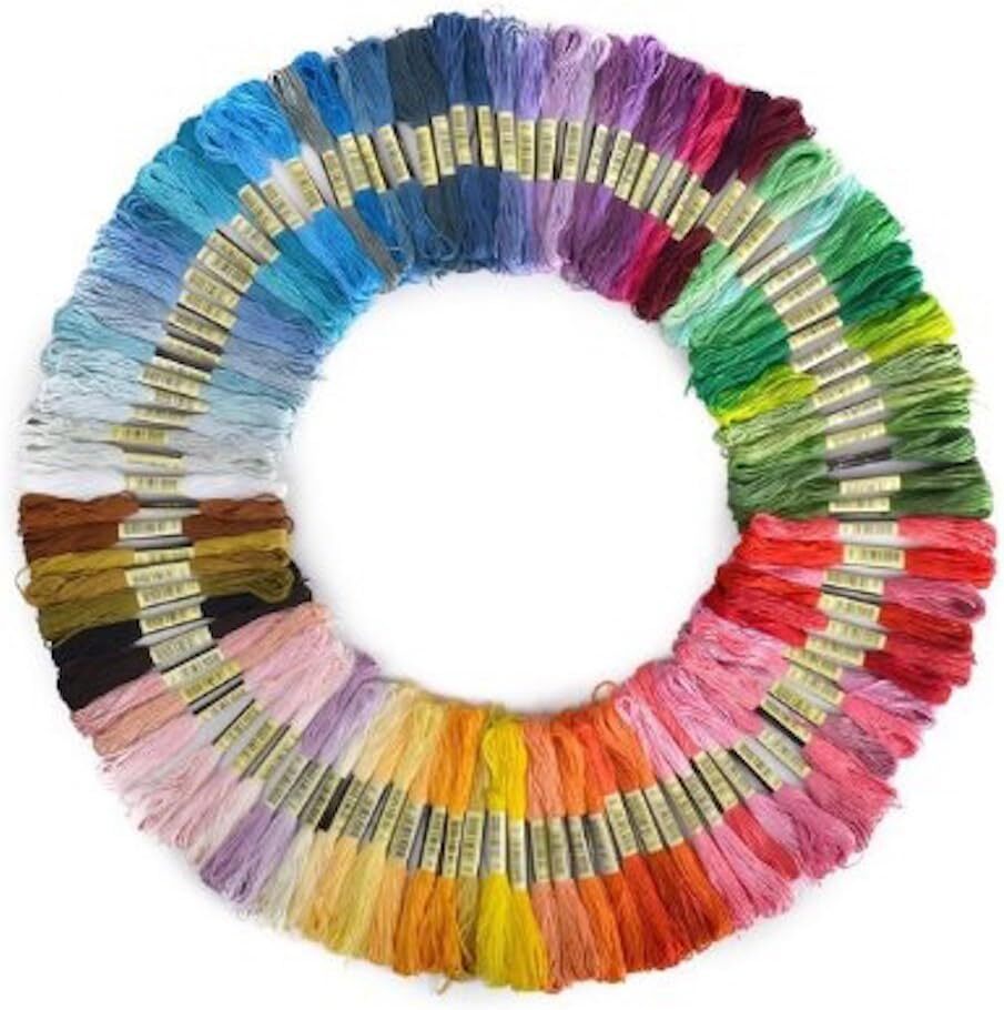 特価！！刺繍糸 50色 8m セット クロスステッチ カラーが豊富できれい! 刺しゅう糸_画像1