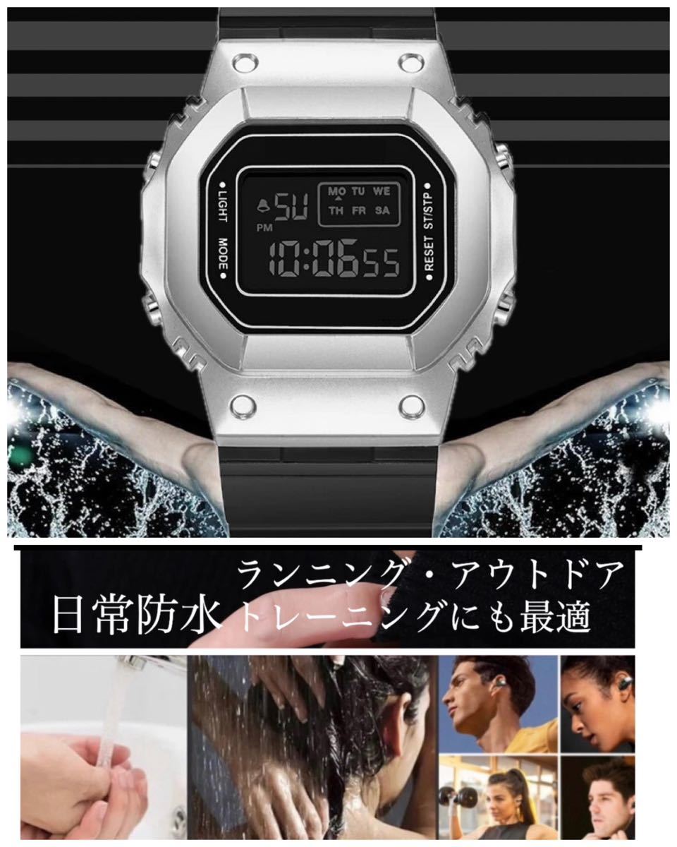  sport wristwatch wristwatch clock digital LED digital wristwatch waterproof bicycle sport outdoor camp running outdoor 