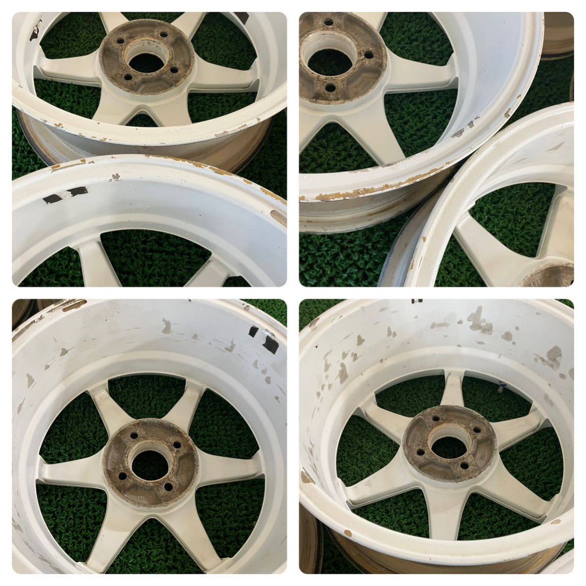 ★RAYS VERSUS CAMPIONATO-SS7 16インチ 16×7J +42 PCD100 4H ハブ:約65 4本Set アルミホイール 中古 ★全体的に状態悪い ★送料無料の画像9