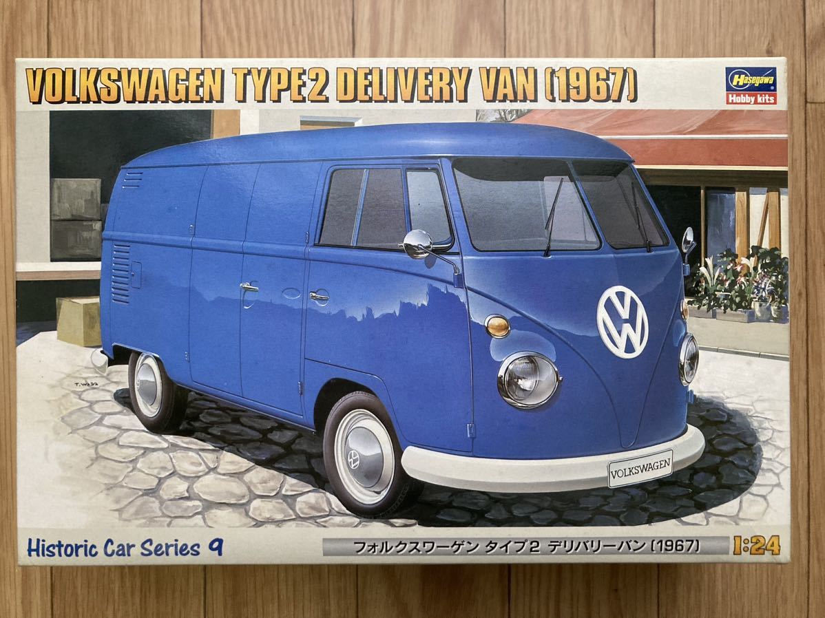 ハセガワ Hasegawa VolksWagen フォルクスワーゲン タイプ２ デリバリーバン 1967年 プラモデル 1/24 未組立_画像1