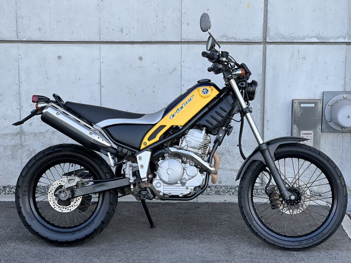 YAMAHA トリッカー DG10J エンジン実動 機関良好 電装関係良好 書類有り 250cc キャブ車 通勤通学に 神戸より売り_画像3