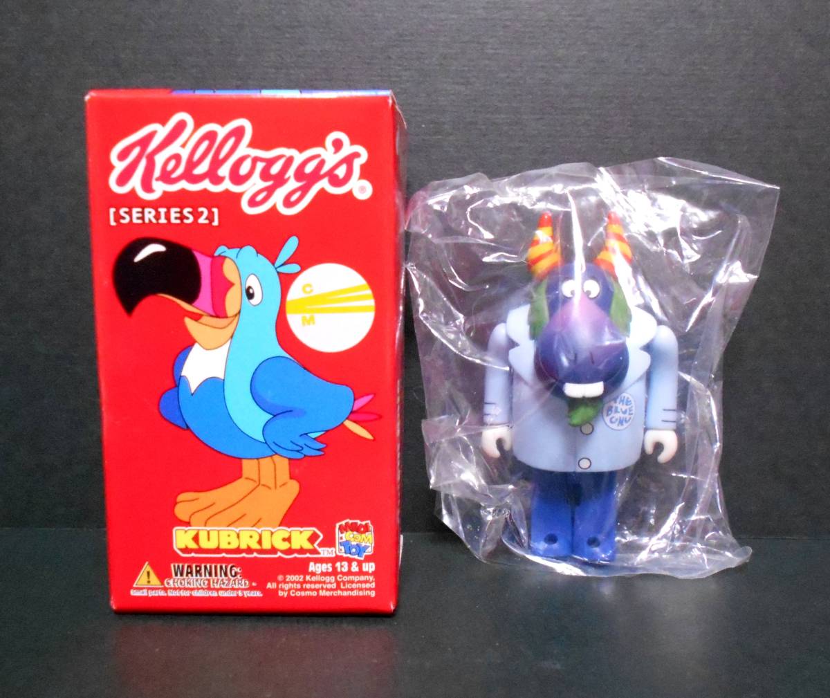 【新品!!】 ケロッグ シリーズ2 ブルー・ヌー 100% キューブリック Kellogg’s シリアル ヌー KUBRICK メディコムトイ フィギュア_画像1