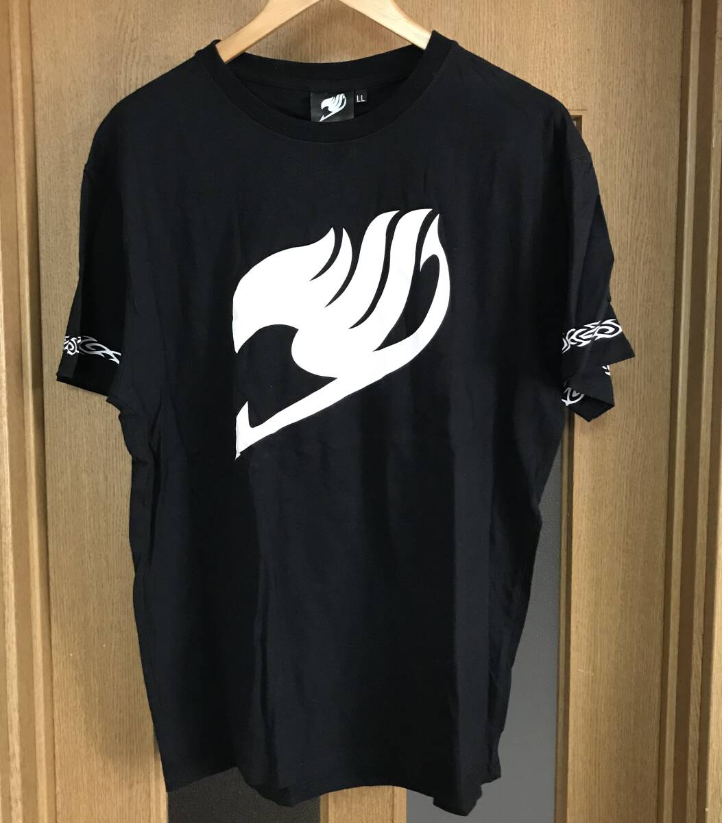 新品　タグ付き　フェアリーテイル　半袖　Tシャツ　メンズLL　黒色　綿100％_画像1