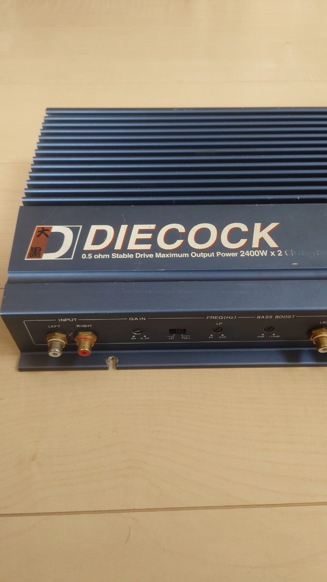  free shipping! DIECOCK 300CX 2ch amplifier electrification OK sound out OK inspection ) large cook out direction KICKER Rockford 