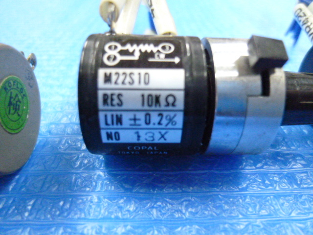  used present condition sending out goods COPAL IAPAN SERVO many rotation potentiometer 10KΩ dial attaching 4 piece set 